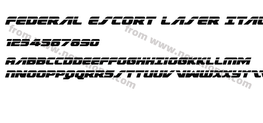 Federal Escort Laser ItalicPreview