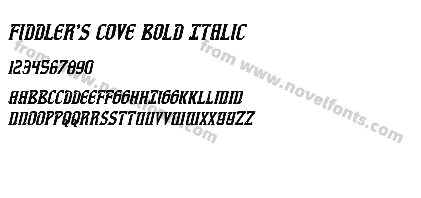 Fiddler's Cove Bold ItalicPreview