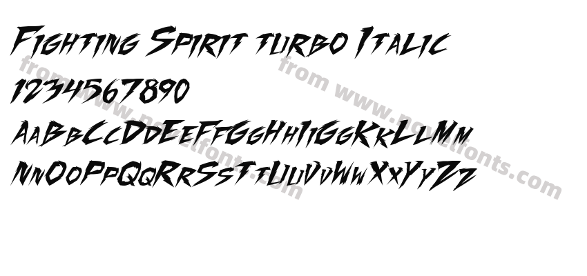 Fighting Spirit turbo ItalicPreview