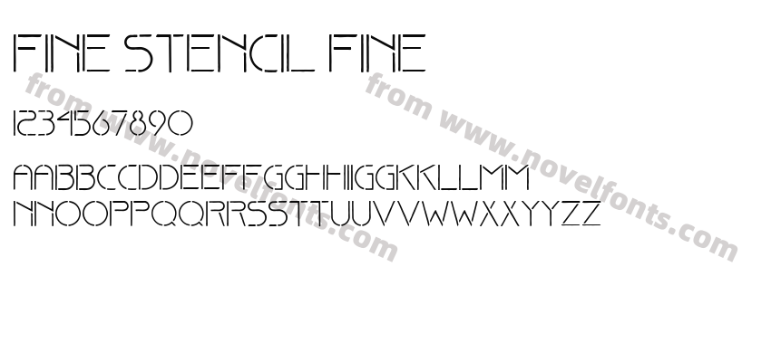 Fine stencil finePreview