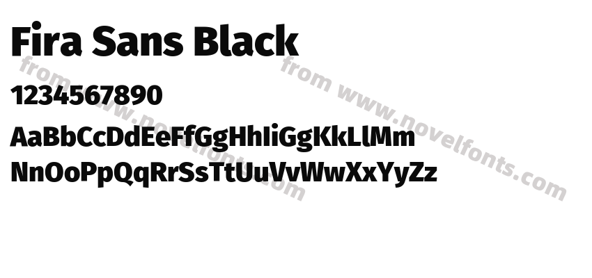 Fira Sans BlackPreview