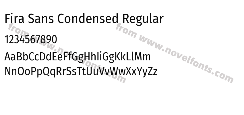 Fira Sans Condensed RegularPreview