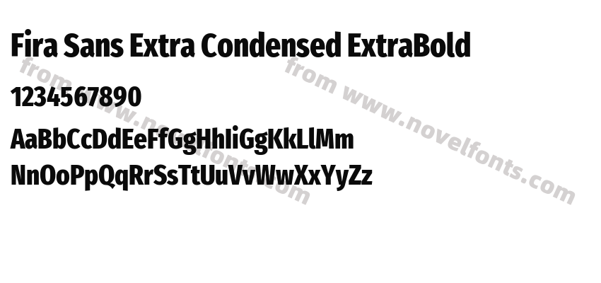 Fira Sans Extra Condensed ExtraBoldPreview