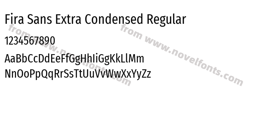 Fira Sans Extra Condensed RegularPreview