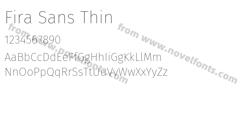 Fira Sans ThinPreview