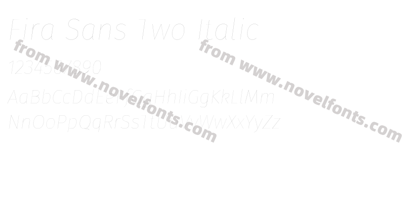 Fira Sans Two ItalicPreview