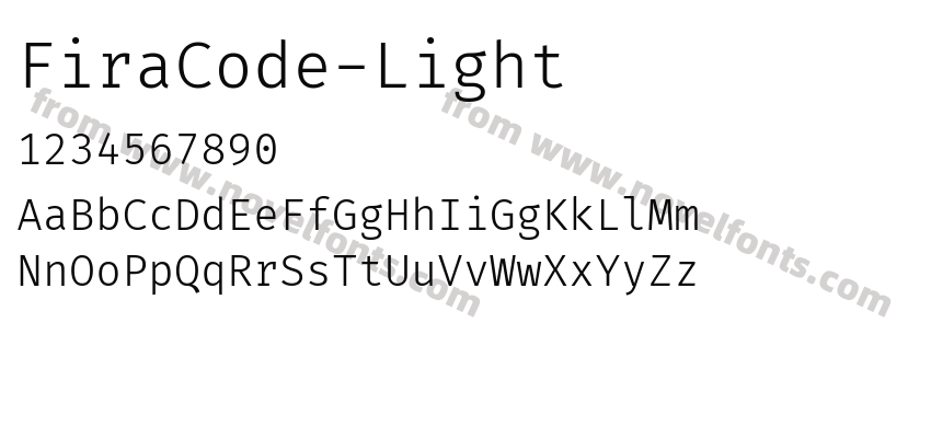 FiraCode-LightPreview