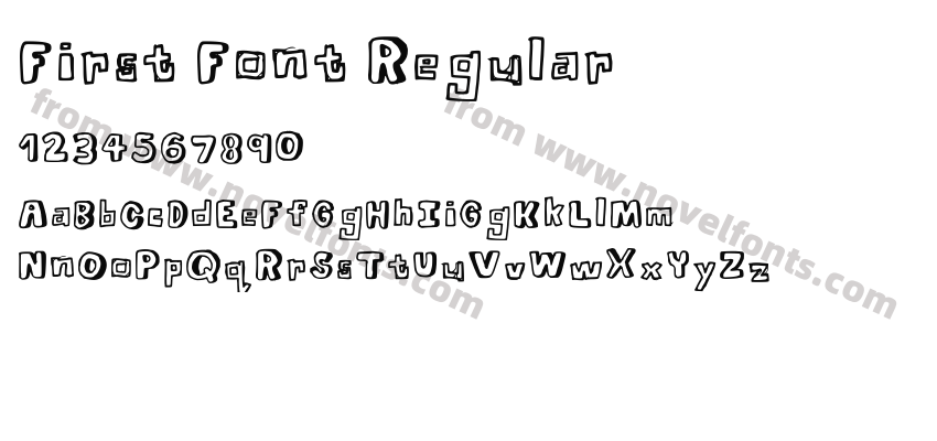 First Font RegularPreview