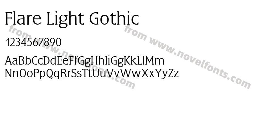 Flare Light GothicPreview