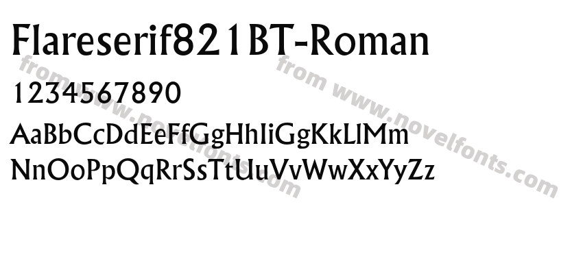 Flareserif821BT-RomanPreview