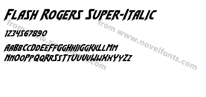 Flash Rogers Super-ItalicPreview