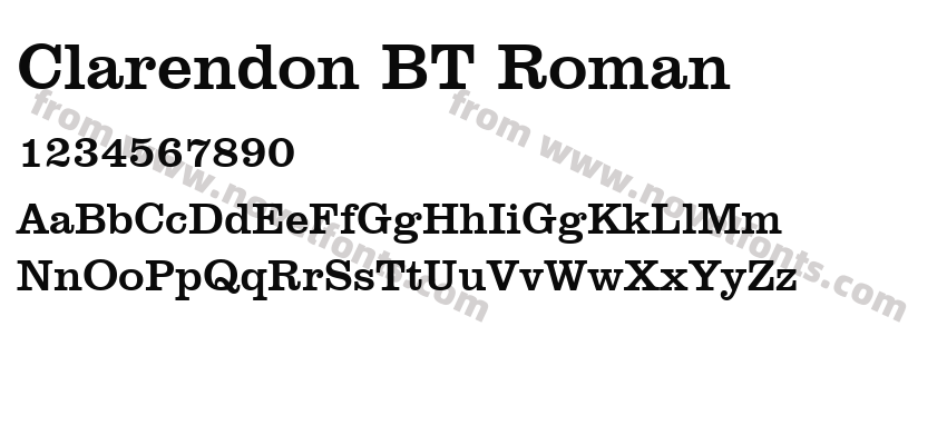 Clarendon BT RomanPreview