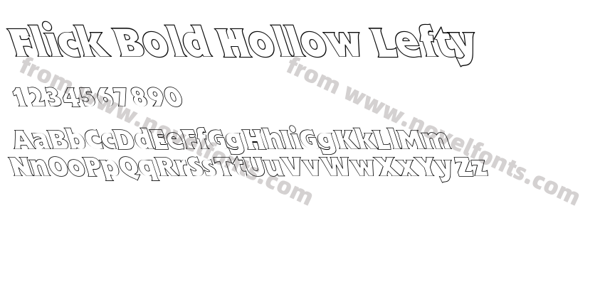 Flick Bold Hollow LeftyPreview