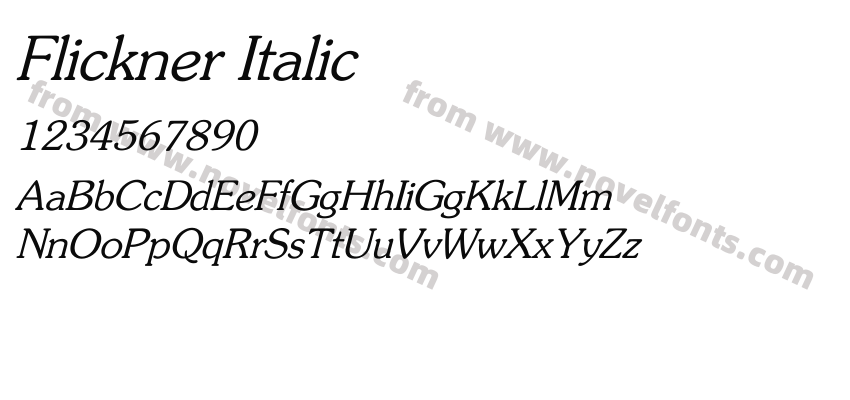 Flickner ItalicPreview