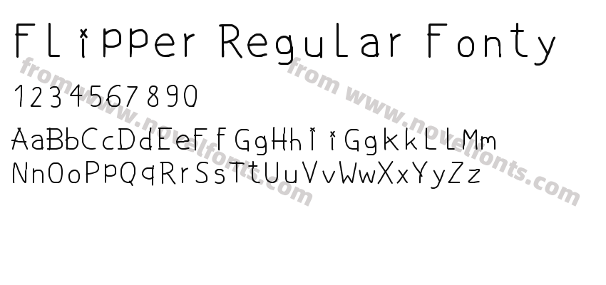 Flipper Regular FontyPreview