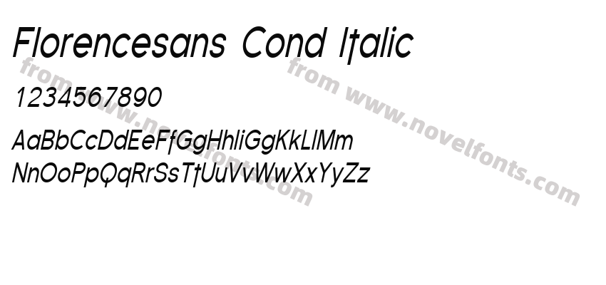 Florencesans Cond ItalicPreview