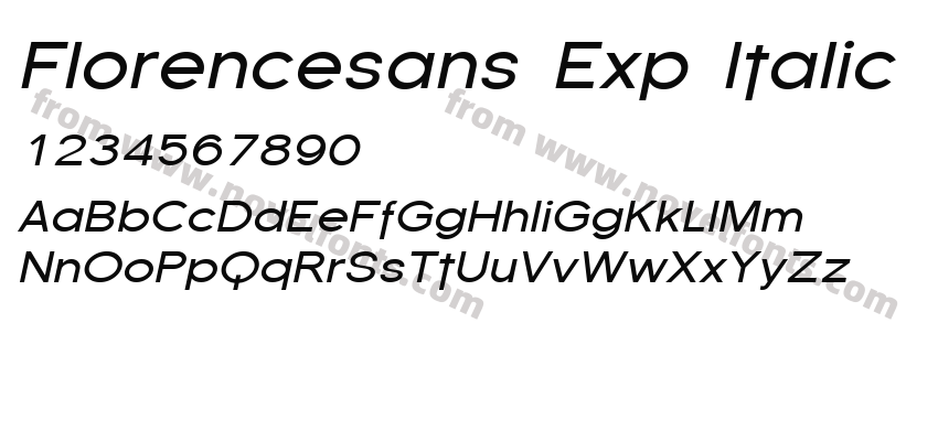 Florencesans Exp ItalicPreview