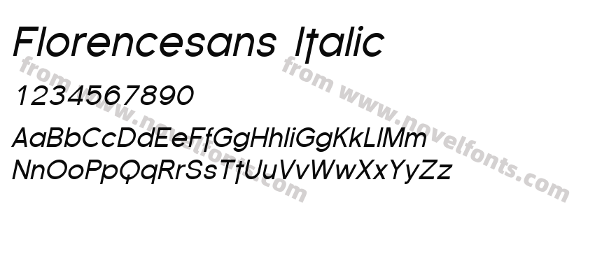 Florencesans ItalicPreview