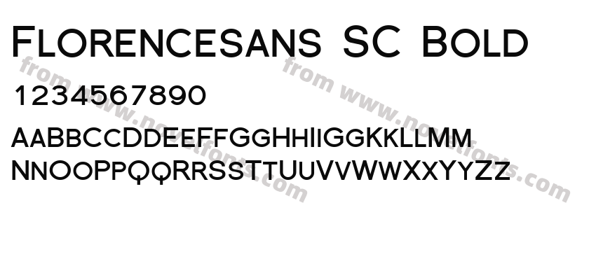 Florencesans SC BoldPreview