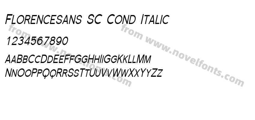 Florencesans SC Cond ItalicPreview