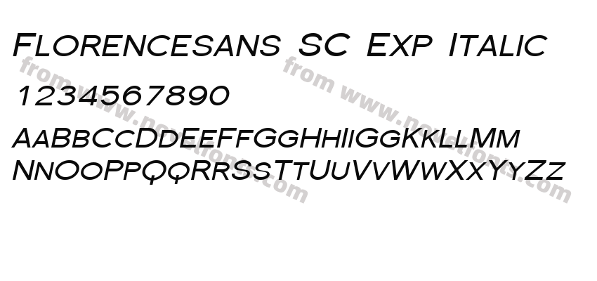 Florencesans SC Exp ItalicPreview