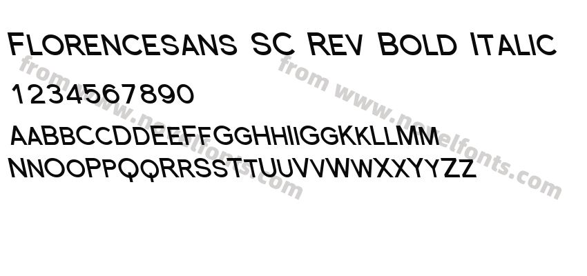 Florencesans SC Rev Bold ItalicPreview