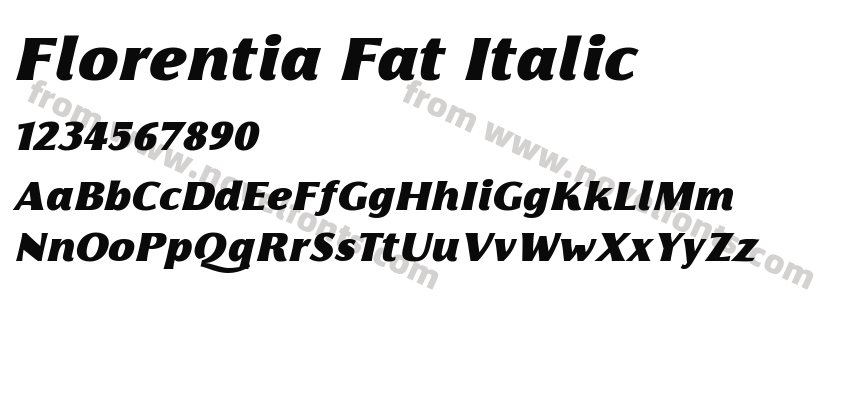 Florentia Fat ItalicPreview