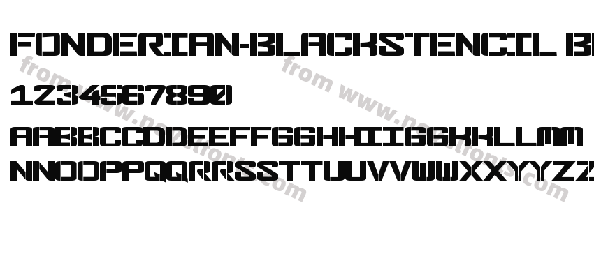 Fonderian-BlackStencil BlackPreview