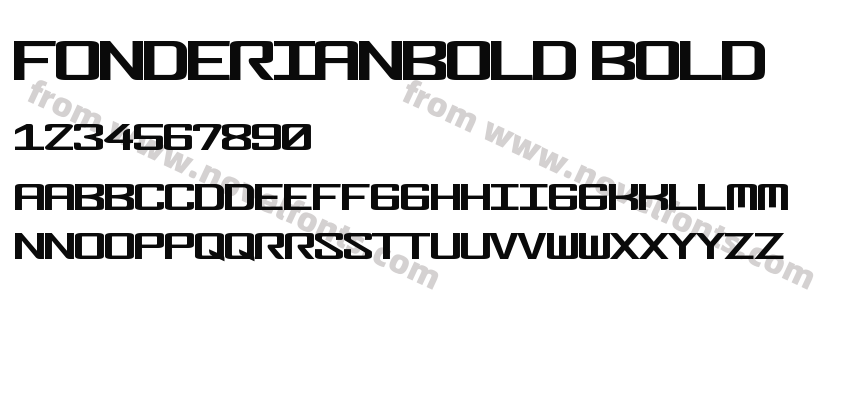 FonderianBold BoldPreview