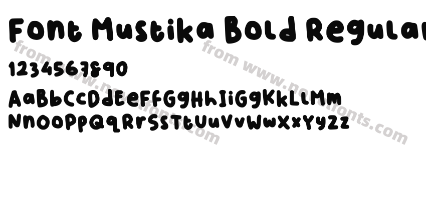 Font Mustika Bold RegularPreview