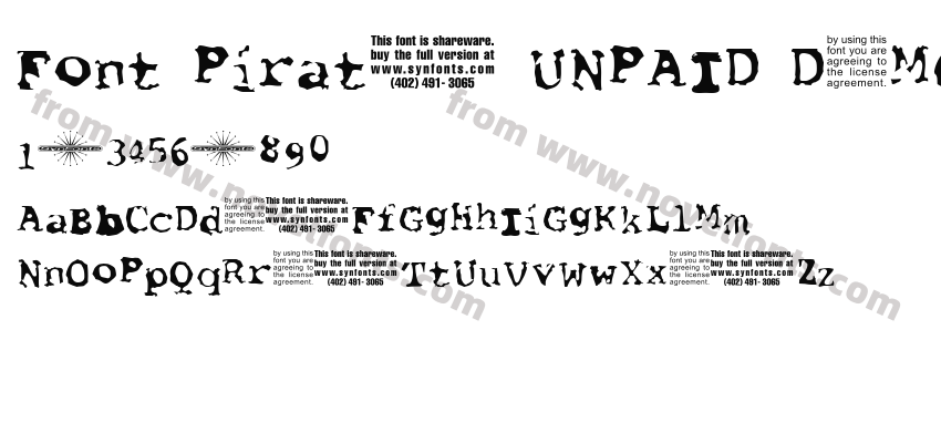 Font Pirate UNPAID DEMOPreview