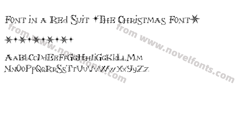 Font in a Red Suit (The Christmas Font)Preview