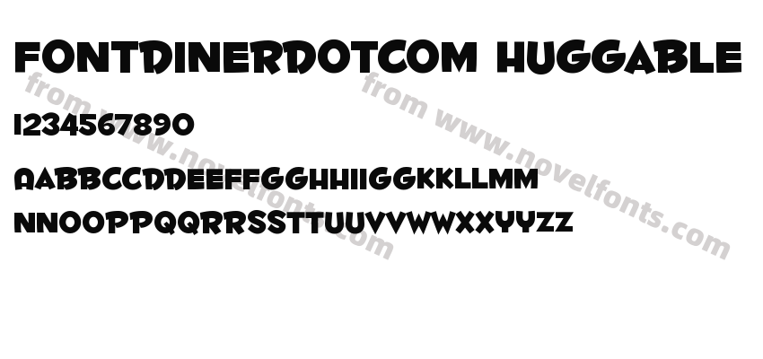 Fontdinerdotcom HuggablePreview