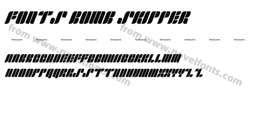 Fonts Bomb SkipperPreview