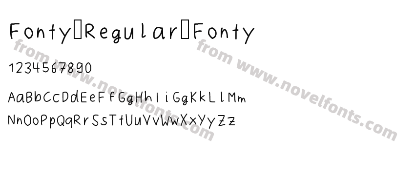 Fonty Regular FontyPreview