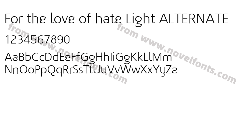 For the love of hate Light ALTERNATEPreview