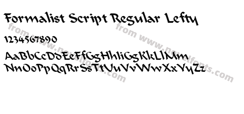 Formalist Script Regular LeftyPreview