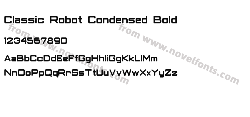 Classic Robot Condensed BoldPreview