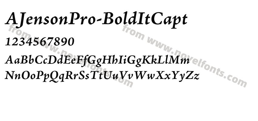 AJensonPro-BoldItCaptPreview