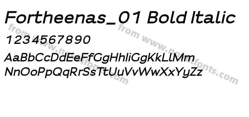 Fortheenas_01 Bold ItalicPreview