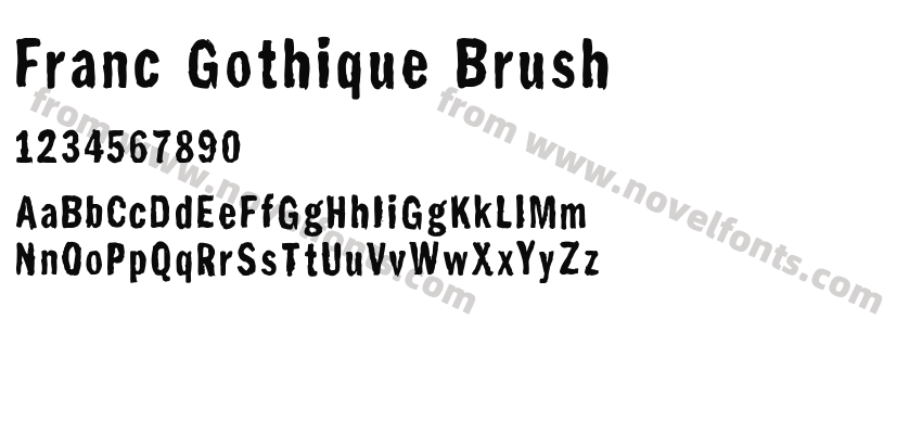 Franc Gothique BrushPreview