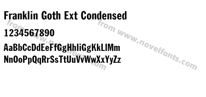 Franklin Goth Ext CondensedPreview