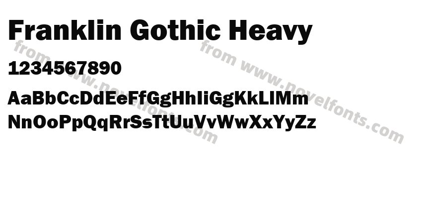 Franklin Gothic HeavyPreview