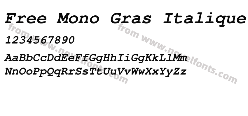 Free Mono Gras ItaliquePreview