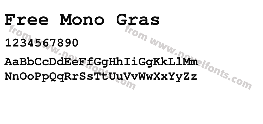 Free Mono GrasPreview