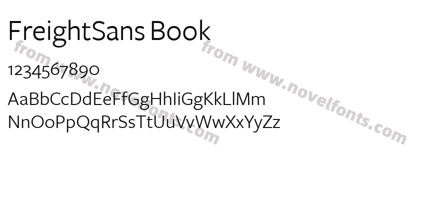 FreightSans BookPreview