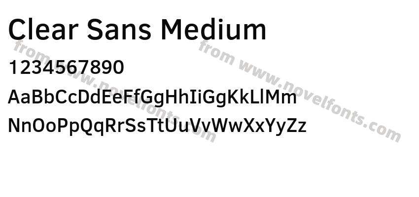 Clear Sans MediumPreview