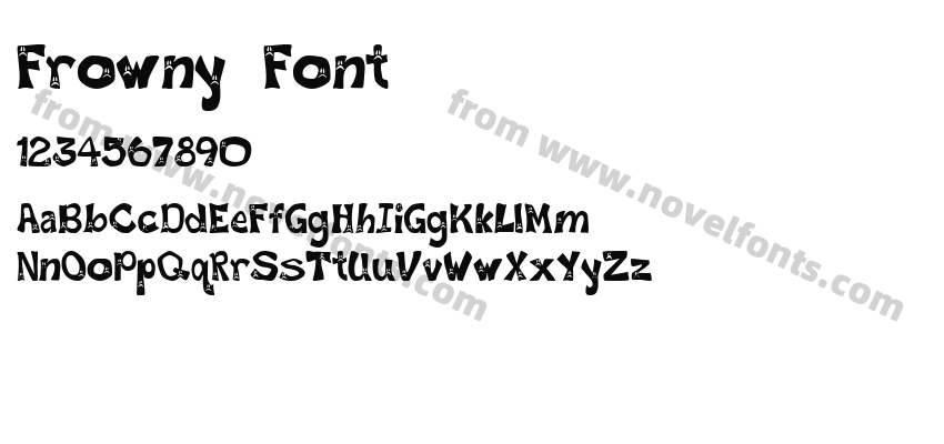 Frowny FontPreview