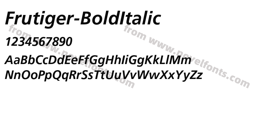 Frutiger-BoldItalicPreview