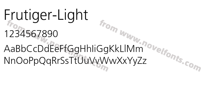 Frutiger-LightPreview